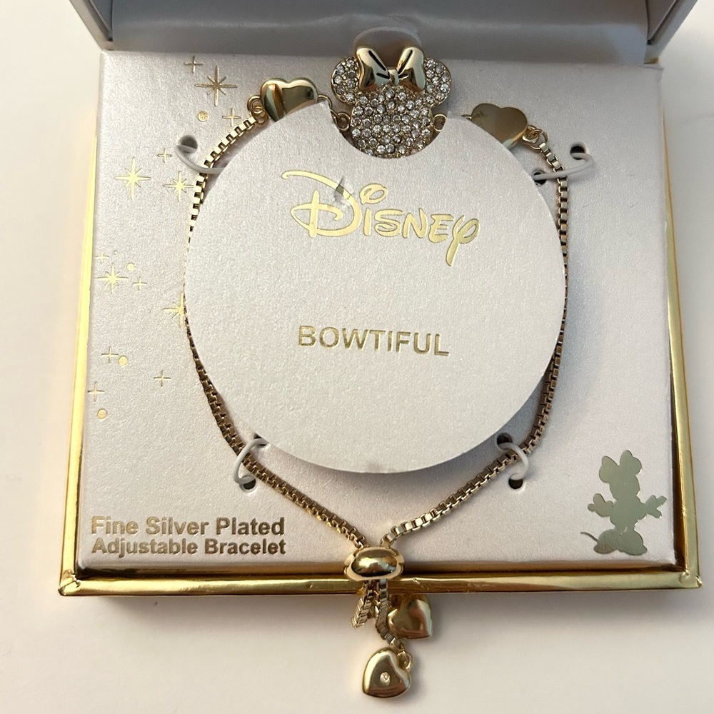 Disney Minnie Mouse Slider Bracelet New In Box